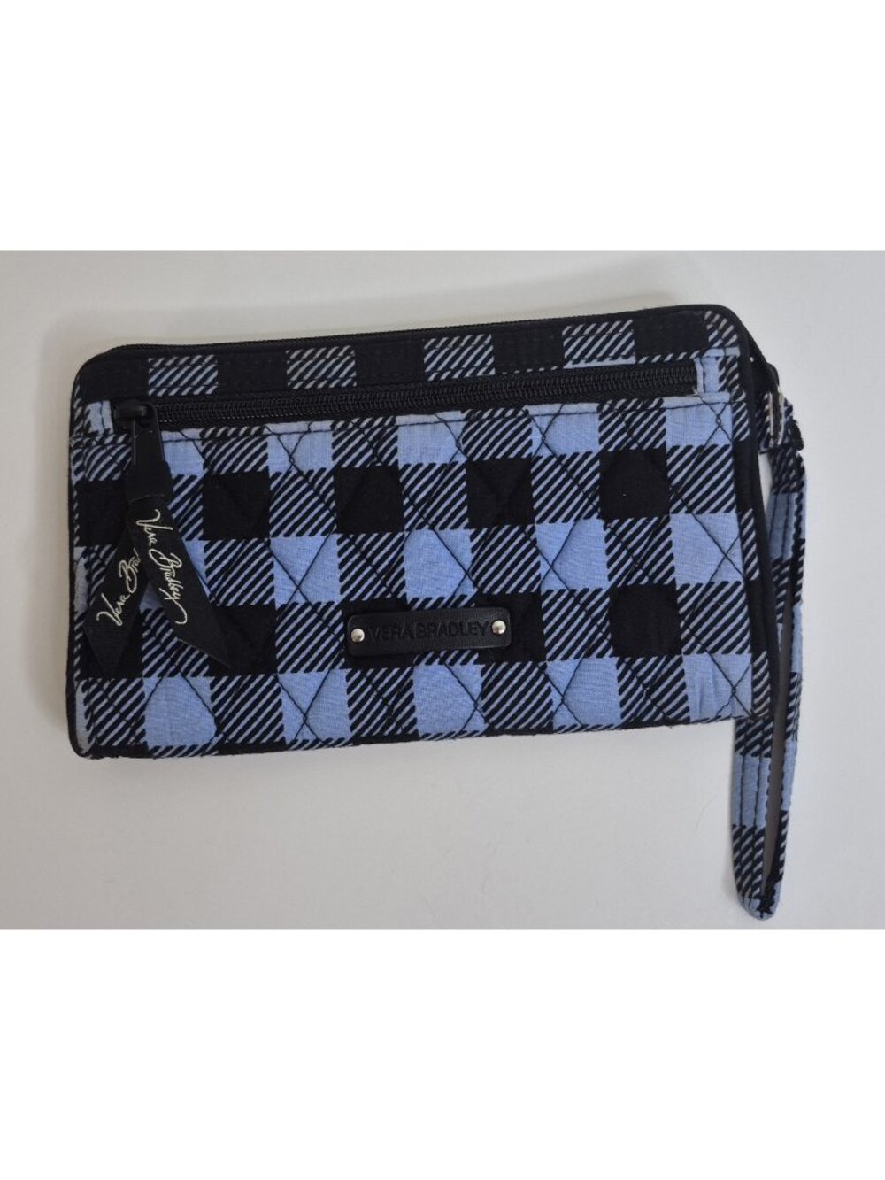Vera Bradley Alpine Check Wristlet Wallet 8"×5"